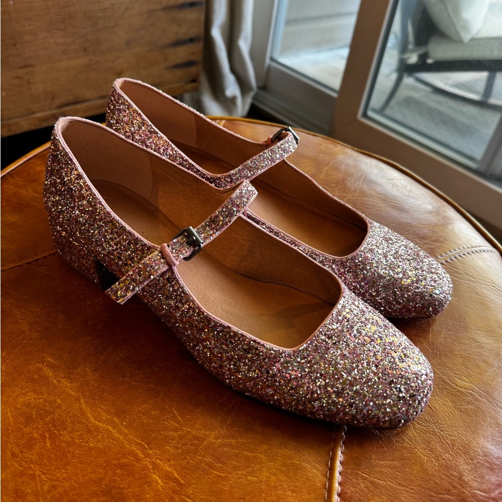 Madewell the Delilah Mary Jane in Glitter